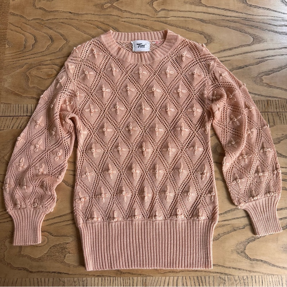 Vintage TAMI Sportswear (1970’s) Cottagecore Knit Sweater EUC! Fits a S/M